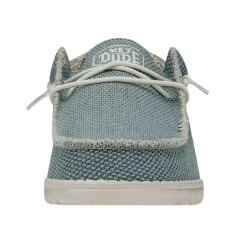 Wally Braided - Aqua -Online Shoe Store 40003 449 WALLYBRAIDED AQUA LEFTFRONT