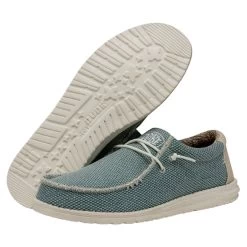 Wally Braided - Aqua -Online Shoe Store 40003 449 WALLYBRAIDED AQUA PAIRBOTTOM