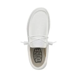 Wally Slub Canvas - White 13 Wally Slub Canvas - White -Online Shoe Store 40009 100 WALLYSLUBCANVAS WHITE LEFTTOP