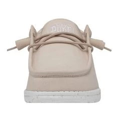 Wally Slub Canvas - Natural -Online Shoe Store 40009 106 WALLYSLUBCANVAS NATURAL LEFTFRONT