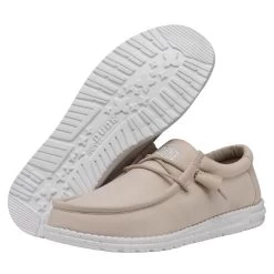 Wally Slub Canvas - Natural -Online Shoe Store 40009 106 WALLYSLUBCANVAS NATURAL PAIRBOTTOM