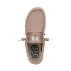 Wally Slub Canvas - Tan -Online Shoe Store 40009 265 WALLYSLUBCANVAS TAN LEFTTOP