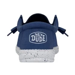 Wally Slub Canvas - True Blue -Online Shoe Store 40009 428 WALLYSLUBCANVAS TRUEBLUE LEFTBACK