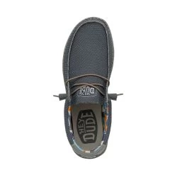 Wally Sox Triple Needle - Blue Shadow -Online Shoe Store 40020 3US WALLYSOXTRIPLENEEDLE BLUESHADOW LEFTTOP