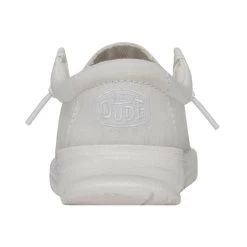 Wally Toddler Slub Canvas - White -Online Shoe Store 40029 100 WALLYTODDLERSLUBCANVAS WHITE LEFTBACK