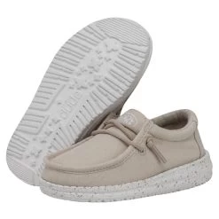Wally Toddler Slub Canvas - Natural 10 Wally Toddler Slub Canvas - Natural -Online Shoe Store 40029 106 WALLYTODDLERSLUBCANVAS NATURAL PAIRBOTTOM