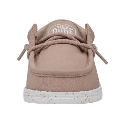 Wally Toddler Slub Canvas - Tan -Online Shoe Store 40029 265 WALLYTODDLERSLUBCANVAS TAN LEFTFRONT