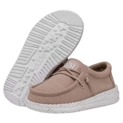 Wally Toddler Slub Canvas - Tan -Online Shoe Store 40029 265 WALLYTODDLERSLUBCANVAS TAN PAIRBOTTOM