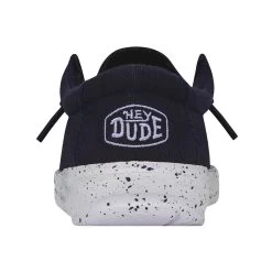 Wally Toddler Slub Canvas - Navy -Online Shoe Store 40029 410 WALLYTODDLERSLUBCANVAS NAVY LEFTBACK