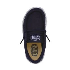 Wally Toddler Slub Canvas - Navy -Online Shoe Store 40029 410 WALLYTODDLERSLUBCANVAS NAVY LEFTTOP