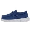 Wally Toddler Slub Canvas - True Blue -Online Shoe Store 40029 428 WALLYTODDLERSLUBCANVAS TRUEBLUE LEFTSIDE