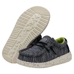 Wally Toddler Stretch - Navy Speckle -Online Shoe Store 40035 4MP WALLYTODDLERSTRETCH NAVYSPECKLE PAIRBOTTOM