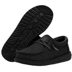 Wally Youth - Basic Black -Online Shoe Store 40041 001 WALLY YOUTH BASIC BLACK LEFT 3