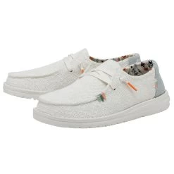 Wendy Boho - White Crochet -Online Shoe Store 40054 1KF WENDY BOHO WHITE CROCHET LEFT 2