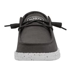Wendy Slub Canvas - Dark Grey -Online Shoe Store 40063 029 WENDY SLUB CANVAS DARK GREY LEFT 4
