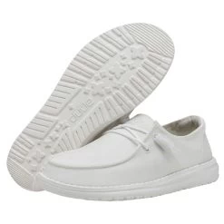 Wendy Slub Canvas - White -Online Shoe Store 40063 100 WENDY SLUB CANVAS WHITE LEFT 3