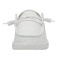 Wendy Slub Canvas - White -Online Shoe Store 40063 100 WENDY SLUB CANVAS WHITE LEFT 4