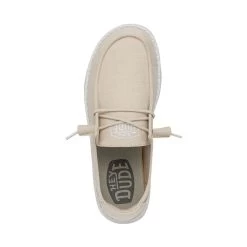 Wendy Slub Canvas - Natural -Online Shoe Store 40063 106 WENDYSLUBCANVAS NATURAL LEFTTOP