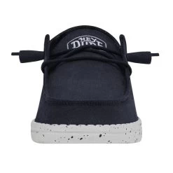 Wendy Slub Canvas - Navy -Online Shoe Store 40063 410 WENDYSLUBCANVAS NAVY LEFTFRONT 1