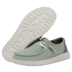 Wendy Woven - Mint -Online Shoe Store 40098 371 WENDYWOVEN MINT PAIRBOTTOM