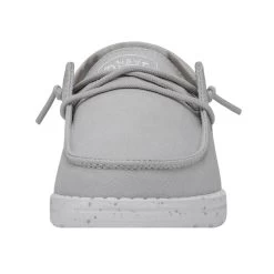 Wendy Youth Slub Canvas - Light Grey -Online Shoe Store 40143 007 WENDYYOUTHSLUBCANVAS LIGHTGREY LEFTFRONT 1
