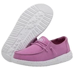 Wendy Youth Slub Canvas - Violet -Online Shoe Store 40143 508 WENDY YOUTH SLUB CANVAS VIOLET LEFT 3