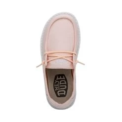 Wendy Youth Slub Canvas - Pink -Online Shoe Store 40143 680 WENDY YOUTH SLUB CANVAS PINK LEFT 6
