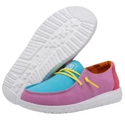 Wendy Youth Slub Canvas - Color Block -Online Shoe Store 40143 9CI WENDY YOUTH SLUB CANVAS COLOR BLOCK LEFT 3