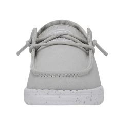 Wendy Toddler Slub Canvas - Light Grey -Online Shoe Store 40144 007 WENDYTODDLERSLUBCANVAS LIGHTGREY LEFTFRONT