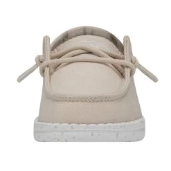 Wendy Toddler Slub Canvas - Natural -Online Shoe Store 40144 106 WENDYTODDLERSLUBCANVAS NATURAL LEFTFRONT