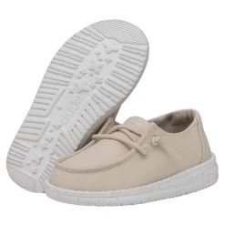 Wendy Toddler Slub Canvas - Natural -Online Shoe Store 40144 106 WENDYTODDLERSLUBCANVAS NATURAL PAIRBOTTOM