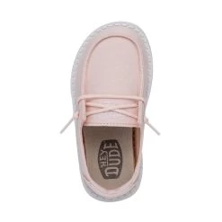 Wendy Toddler Slub Canvas - Pink -Online Shoe Store 40144 680 WENDYTODDLERSLUBCANVAS PINK LEFTTOP