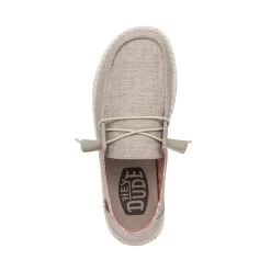 Wendy Chambray Wide - White Nut -Online Shoe Store 40151 2BK WENDYCHAMBRAYWIDE WHITENUT LEFTTOP