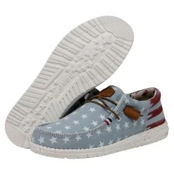 Wally Americana - Denim Star -Online Shoe Store 40395 4NR WALLYAMERICANA DENIMSTAR PAIRBOTTOM 1