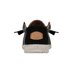 Wally Washed Canvas - Black 12 Wally Washed Canvas - Black -Online Shoe Store FW23 M 40296 001 WALLY WASHED CANVAS BLACK LEFT BACK