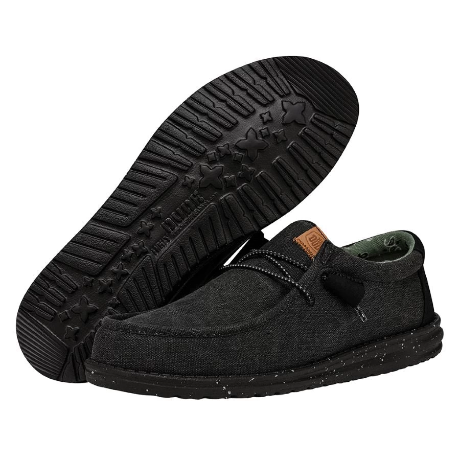 Wally Washed Canvas - Black/Black 5 Wally Washed Canvas - Black/Black - Image 3
