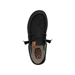 Wally Washed Canvas - Black/Black 13 Wally Washed Canvas - Black/Black -Online Shoe Store FW23 M 40296 060 WALLY WASHED CANVAS BLACK BLACK LEFT TOP