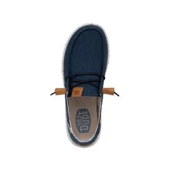 Wendy Washed Canvas - Navy -Online Shoe Store FW23 W 40297 410 WENDY WASHED CANVAS NAVY LEFT TOP