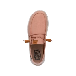 Wendy Washed Canvas - Rose Dust -Online Shoe Store FW23 W 40297 6WK WENDY WASHED CANVAS ROSE CLOUD LEFT TOP