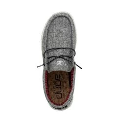 Wally Blend - Black -Online Shoe Store SS22 M 112474987 WALLY ECO LINEN BLACK LEFT 6